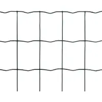 The Living Store Gartenzaun Gitterzaun gitter 25x1,2m Maschendraht