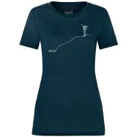 Super.natural - Women's Bergglück Tee - Merinoshirt Gr M blau