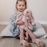 Yoursurprise Kuscheltier mit Name - Rabbit Richie - Rosa