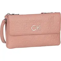 Calvin Klein Rosa Damentasche mit verstellbarem Gurt, recyceltes Polyester
