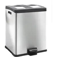 EKO Abfallbehälter 60 Liter - duo 2x30L