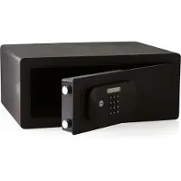 Yale Elektronischer Tresor Laptop, safe mit Tastenfeld, Schwarz