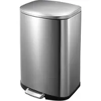 EKO - Della Treteimer 50 Liter - Stainless steel Plastic - Matt Edelstahl