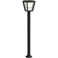 Philips White and Color ambiance Econic Outdoor Wegeleuchte schwarz, Außensockel-/Pfostenbeleuchtung, Bluetooth/Zigbee, Schwarz, LED, Glas, Nicht austauschbare(s) Leuchtmittel