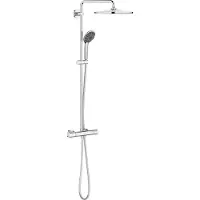 GROHE Vitalio System 310 Duschsystem mit Thermostatbatterie, 26400001, Farbe: Chrom