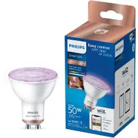 Philips Smart Lighting Spot 4,7 W (entspr. 50 W) PAR16 GU10, Intelligentes Leuchtmittel, Wi-Fi/Bluetooth, Weiß, Wi-Fi 4 (802.11n), 802.11b, 802.11g, LED, GU10