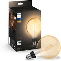 Philips Hue White E27 7W Globe Filament G125 550lm