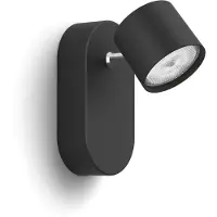 Philips Schwarzer LED-Wandstrahler Star