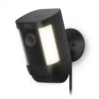 Ring Spotlight Cam Pro Battery, IP-Sicherheitskamera, Draußen, Kabellos, Decke/Wand, Schwarz, Box