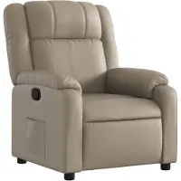 vidaXL Relaxsessel Cappuccino-Braun Kunstleder