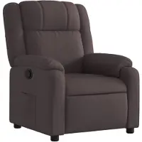 vidaXL Relaxsessel Dunkelbraun Stoff