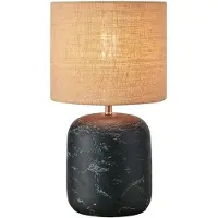 Markslöjd Tischleuchte Montagna, Beton, Jute, Höhe 45 cm