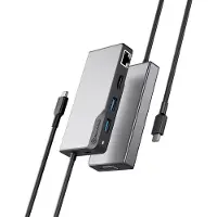 Alogic UCFUPRGVV2-SGR, USB 3.2 Gen 1 (3.1 Gen 1) Type-C, 100 W, 100,1000 Mbit/s, Schwarz, Grau, 60 Hz, HDMI, RJ-45, USB 3.2 Gen 1 (3.1 Gen 1) Type-A, USB 3.2 Gen 1 (3.1 Gen 1) Type-C, VGA