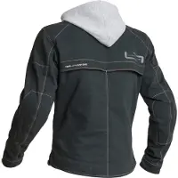 Lindstrands Bjurs Motorrad Textiljacke, schwarz/hellgrau, 48