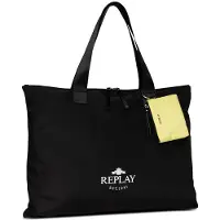 Replay Schultertasche Shopper Black schwarz