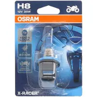 Osram Halogenlampe 64212XR-01B X-RACER H8 für Motorräder, einzeln verpackt (1 Stück)