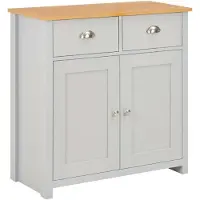 vidaXL Sideboard Grau Sideboard Grau 79 x 35 x 81 cm