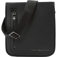 Tommy Hilfiger Elegante Herren-Umhängetasche Schwarz mit Verstellbarem Riemen