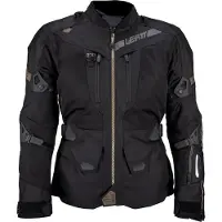 Leatt ADV FlowTour 7.5 Stealth Schwarz Dunkelgrau Wasserdichte Textiljacke Größe 3XL