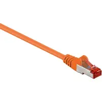 Goobay CAT 6 Patchkabel, S/FTP (PiMF), Orange, 25 m, LSZH halogenfrei, Kupfer