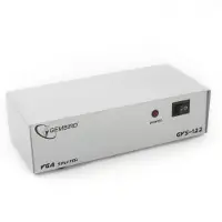 Gembird GVS122, VGA, 2x VGA, 2048 x 1536 Pixel, Weiß, 62 mm, 287 mm