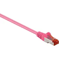 Goobay CAT 6 Patchkabel, S/FTP (PiMF), Magenta, 20 m, LSZH halogenfrei, Kupfer