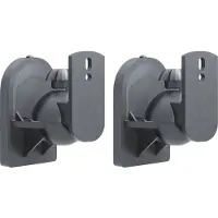 Goobay Lautsprecher Wandhalterung universal - Universal-Lautsprecherhalterung zur Wandmontage, (schwenk- und neigbar) für Lautsprecher bis max. 3,5kg, schwarz