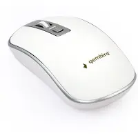 Gembird MUSW-4B-06-WS, Beidhändig, Optisch, RF Wireless, 1600 DPI, Silber, Weiß