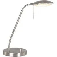 Steinhauer LED-Schreibtischleuchte Eloi, dimmbar, stahl