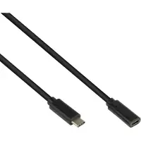 Alcasa 2831-CV005S, 0,5 m, USB C, USB C, USB 3.2 Gen 2 (3.1 Gen 2), 10 Gbit/s, Schwarz