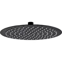 Aloni Regendusche Kopfbrause rund Schwarz matt Ø 40 cm