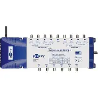 Goobay SAT-Multischalter 9 Eingänge/6 Ausgänge - Verteiler für max. 6 Teilnehmer von zwei Satelliten