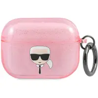 Karl Lagerfeld Karl Head Glitter - Airpods Pro Fall (różowy)