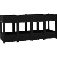 vidaXL Hochbeet 160x40x71 cm Polypropylen