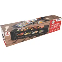 Sonstiges Kompakter Raclette-Grill mit Grillplatte: Für bis zu 4 Personen, 230V – schnelle und einfache Zubereitung für kulinarische Vielfalt