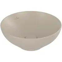Villeroy & Boch V&B V&B Aufsatzwaschtisch Loop& Friends d 38cm, m ÜL, Alm. C+, ohne Hahnlochbank