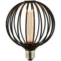 Searchlight LED-Leuchtmittel Globe, schwarz, E27, 3,5 W, 1.800K, dimmbar