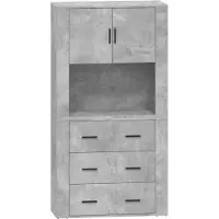 vidaXL Highboard Betongrau Holzwerkstoff
