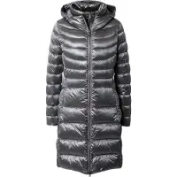 Colmar Damen Winterjacke mit Kapuze, langer Schnitt, aus Synthetik in Graphit