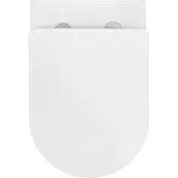 LuxeBath Spülrandloses Hänge-WC mit Nano Beschichtung, Weiß, lang