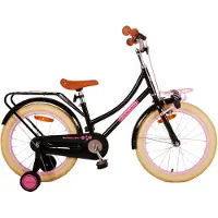 Volare Excellent Kinderfahrrad – Mädchen – 18 Zoll – Schwarz – 95 % zusammengebaut