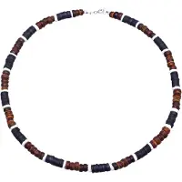 KUZZOI Halskette Herren Sterlingsilber schwarz, 42 664675-0001-00420