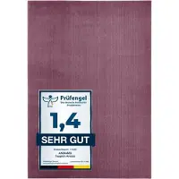 Andiamo Badematte "Arezzo, Badvorleger, Badezimmer Teppich, Duschvorleger", lila (lavendel), H:16mm, Polyester, Badematten, Badematte, unifarben, auch in rund & als 2er Set erhältlich