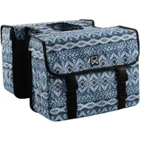 Willex Fahrradtaschen Eco 34 L Grün und Lila
