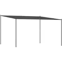 vidaXL Pavillon Anthrazit 4x4 m 180 g/m² Stoff und Stahl