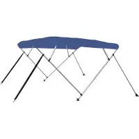 vidaXL 4-Bow Bimini Top Blau 243x196x137 cm