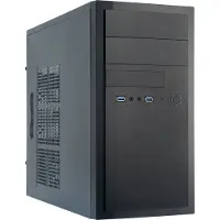 Chieftec HT-01B-OP, Mini Tower, PC, Schwarz, micro ATX, Aluminium, Heimbüro