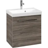 Villeroy & Boch Avento Waschtischunterschrank, eine Tür, Anschlag links, 530x514x384mm, Griff chrom Glanz, A88800RK, Farbe: Stone Oak