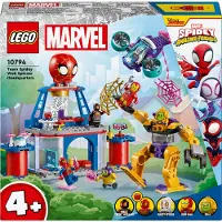 LEGO Marvel Spidey und seine Super-Freunde Das Hauptquartier von Spideys Team, Spider-Man-Spielzeug mit Fahrzeug und Mech, Geschenk für Jungs und Mädchen ab 4 Jahren, die Fans der TV-Serie sind 10794