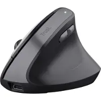 Trust TM-270, Rechts, Vertikale Ausführung, Optisch, RF Wireless, 2400 DPI, Schwarz